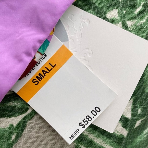 Becca NWT Reversible Bikini Bottoms SMALL - Picture 5 of 8